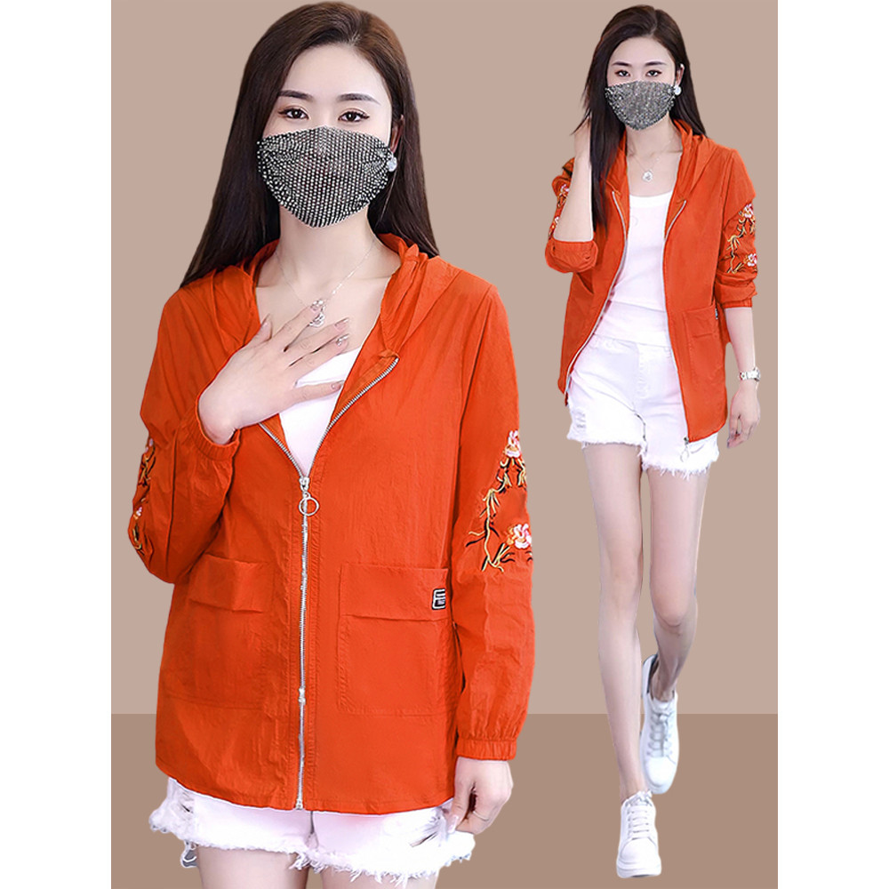 Verão protetor solar roupas femininas fino Anti-ultravioleta respirável 2026 novo estilo tamanho grande solto moda prote