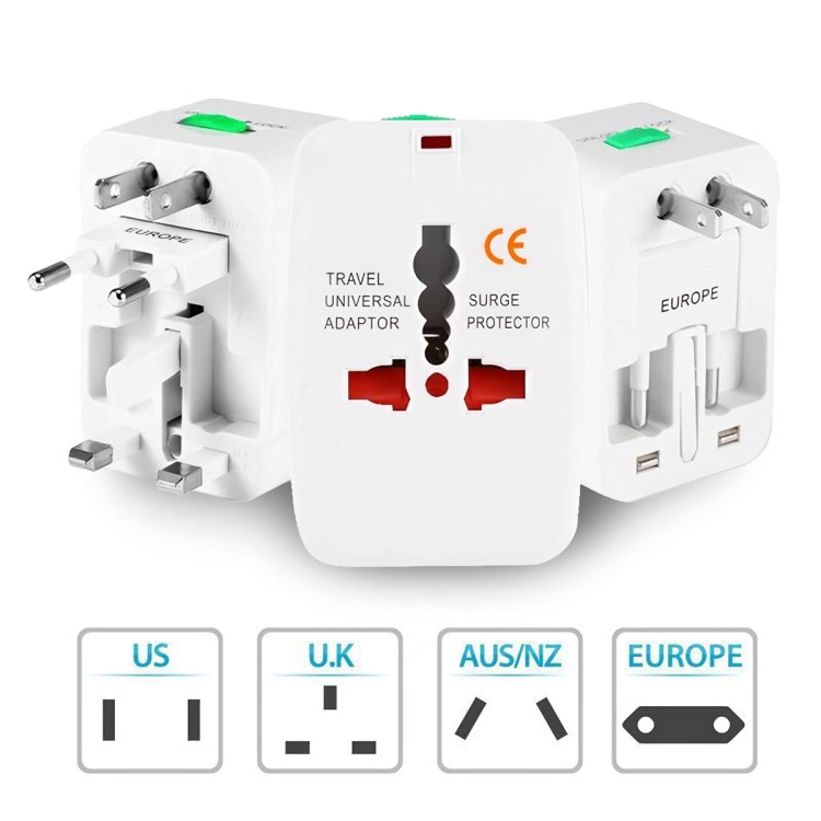 Adaptador Tomada Universal Internacional Viagem + 150 Países Adaptador de Tomada Internacional Para Viagem