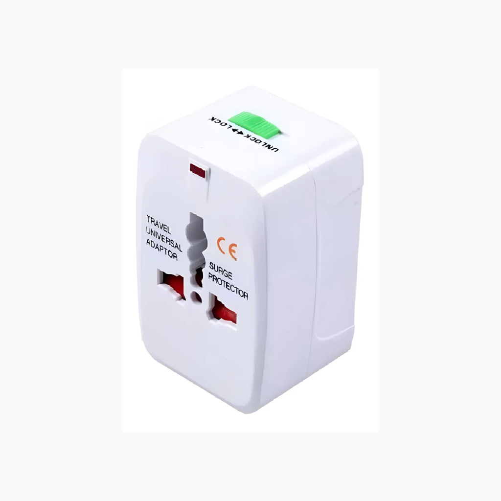 Adaptador Universal de Tomada Internacional — EUA, Europa, UK e Ásia | Viagem Bivolt