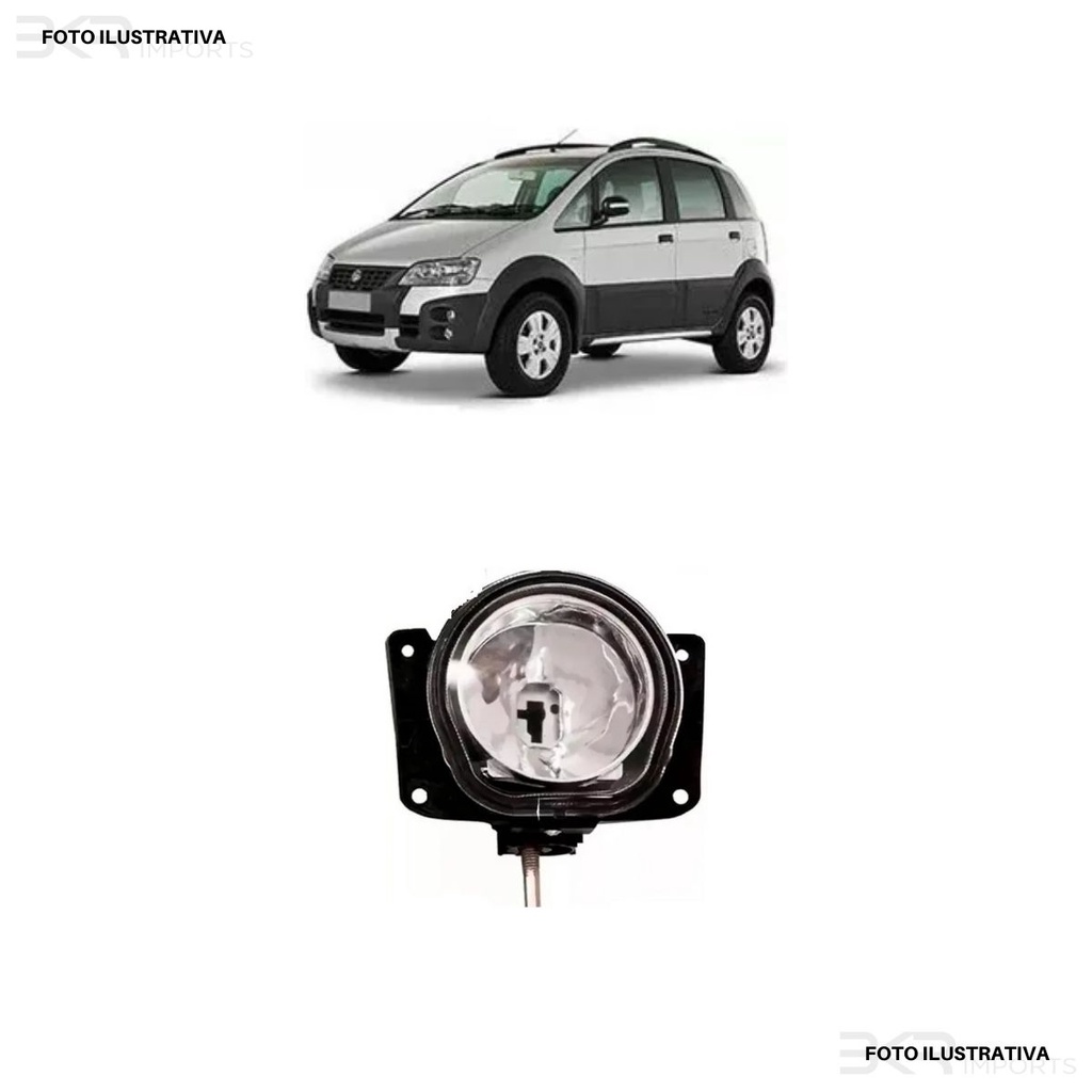 Farol Milha Fiat Idea Adventure 2005 2006 2007 2008 09 10