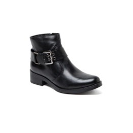 Bota Ellus Ankle Boot Couro Quinn Preta
