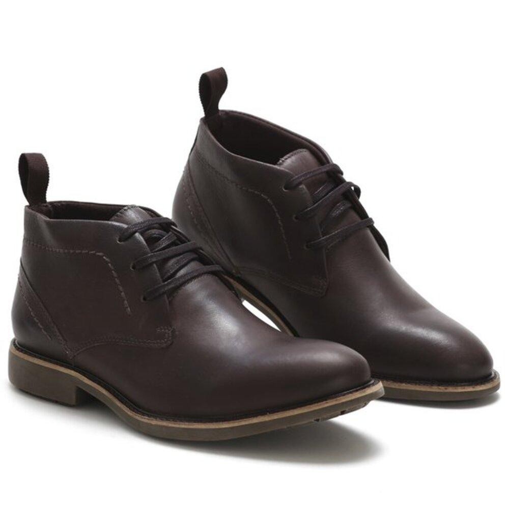 Bota Masculina Couro Ankle Boot Confortável Exclusiva