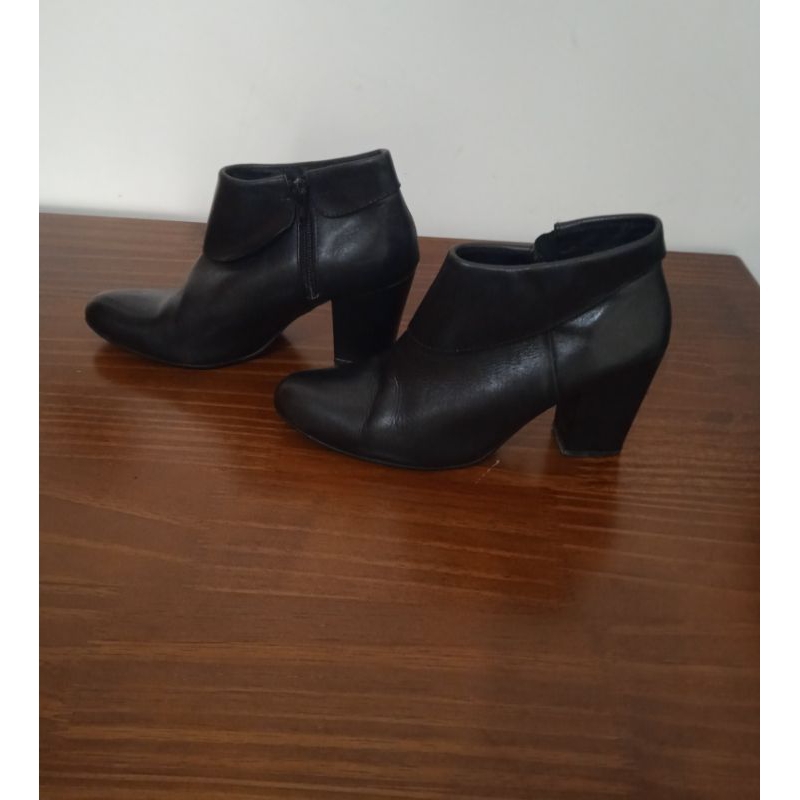 Bota Ankle Boot Couro Legitimo 36
