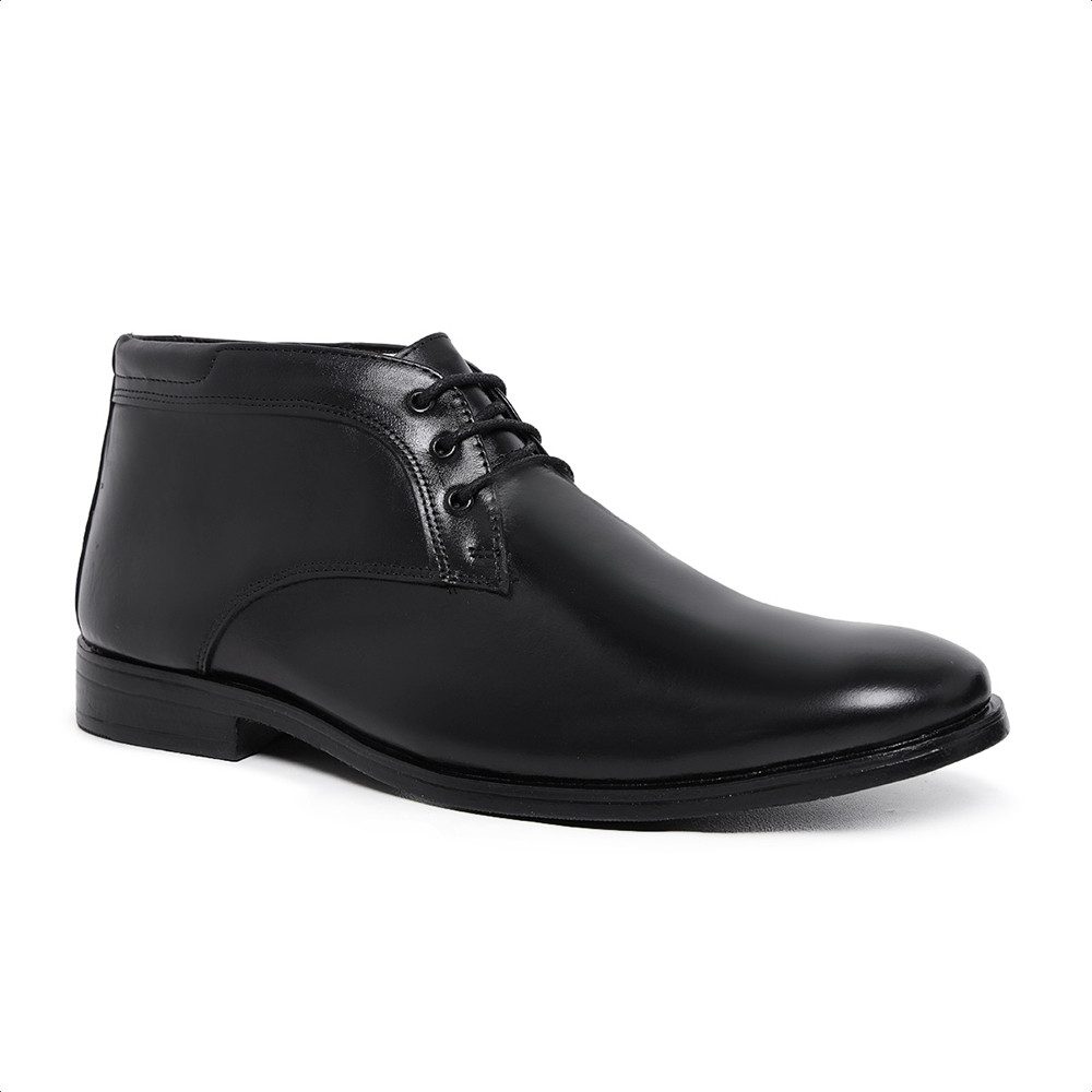Bota Social Ankle Masculina Malbork Couro Látego Preto 672P