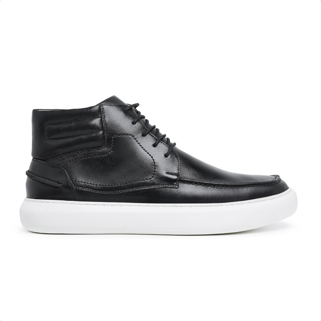 Ankle Boot Casual Masculina em Couro Muito Corforto e Estilo