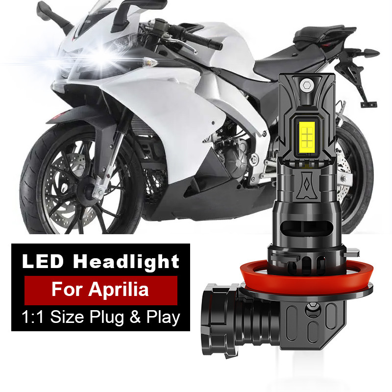 1/2PC H11 Led Super Brilhante Farol Da Motocicleta Para Aprilia RS4 125 TW0 2011-2021 Caponord 1200 2014-2018 Lâmpada DR