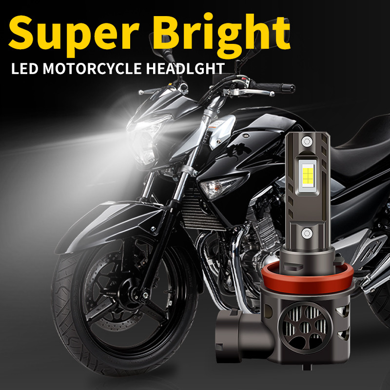 1/2 Pçs H8 H11 LED Farol Lâmpada H16 (JP) Super Brilhante Hi/Lo Feixe Luz Para Aprilia RS4 125 TW0 11-21 Caponord 1200 1