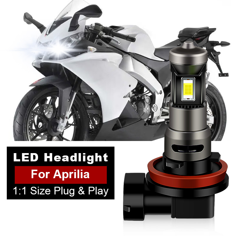 1/2 Pçs H11 Led Farol Projetor Para Aprilia RS4 125 TW0 2011-2021 Hi/Lo Da Motocicleta Suzuki GSXR600 GSXR750 08-15