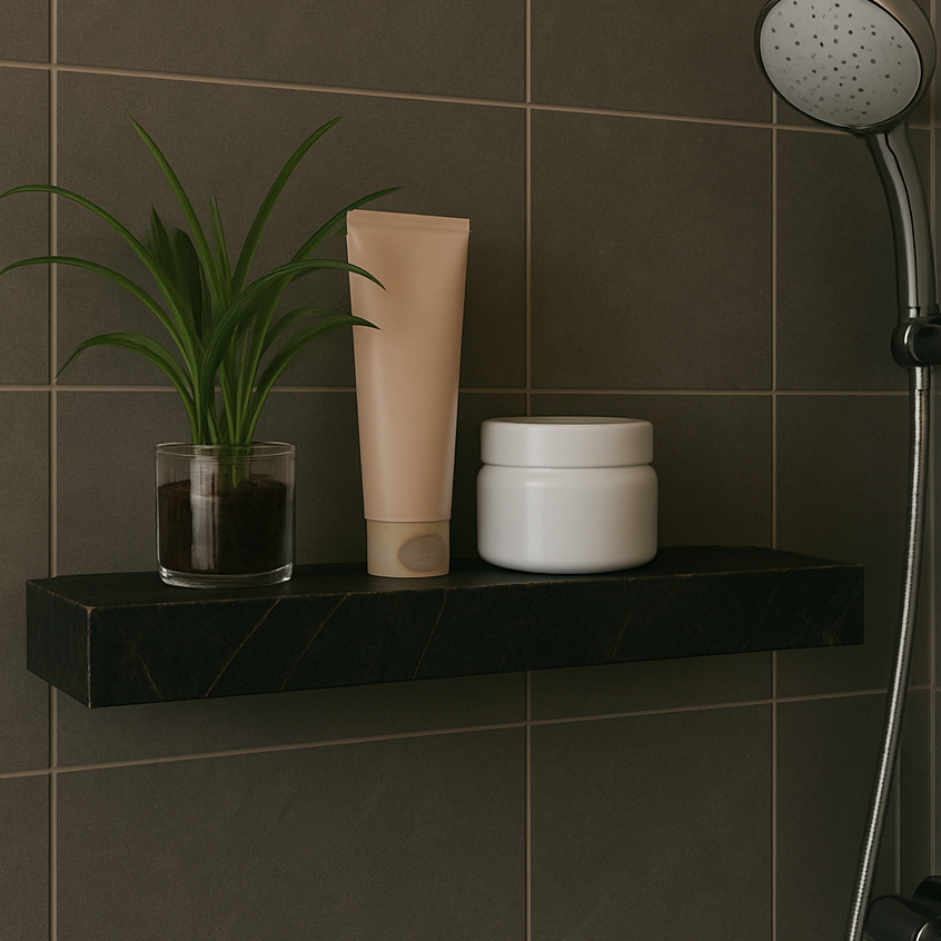 Prateleira Em Porcelanato Gran Liverpool Lux Premium Resistente Sala Banheiro Cozinha 75x15x06