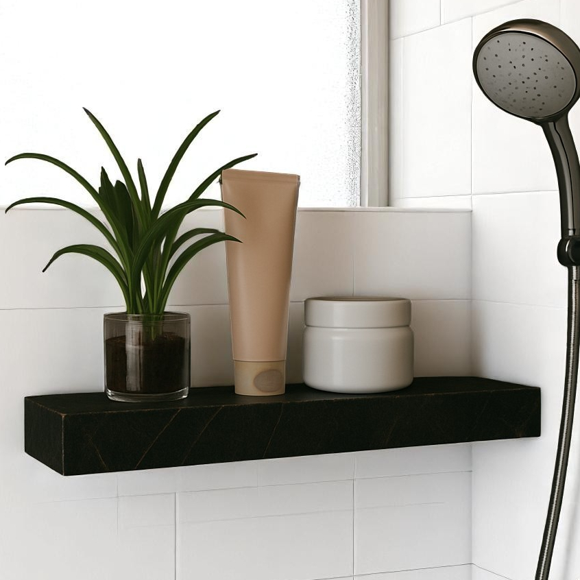 Prateleira Em Porcelanato Gran Liverpool Lux Premium Resistente Sala Banheiro Cozinha 60x10x06