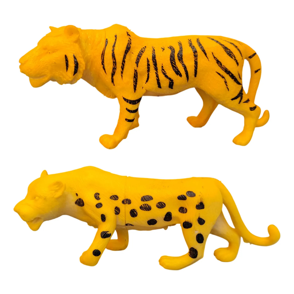 Tigre Leopardo Brinquedo Animais Selvagens Safari Zoologico Animal Selva Crianças Presente Miniatura Bichos Meninos