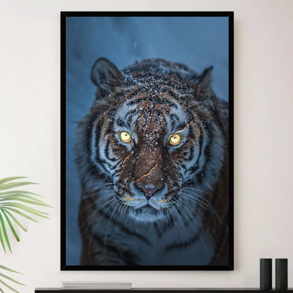 Quadro Tigre Selvagem Animal Lindo Decorativo
