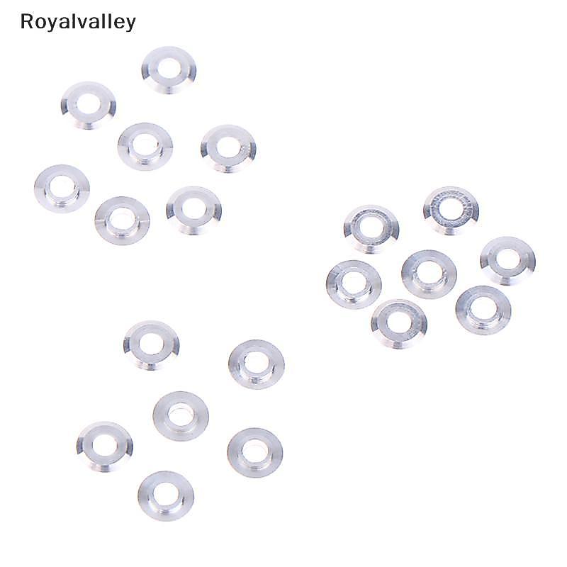 [Royalvalley] 20 Peças Mini Espaçadores De Calço De Junta De Arruela De Metal Para Rolo De Roda Guia De Rolamento De Esf