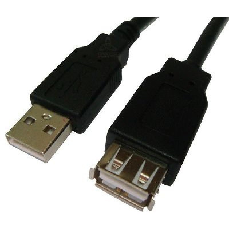 Cabo Md9 Ext Usb 2.0 Amaf 5.0M Preto Niquelado