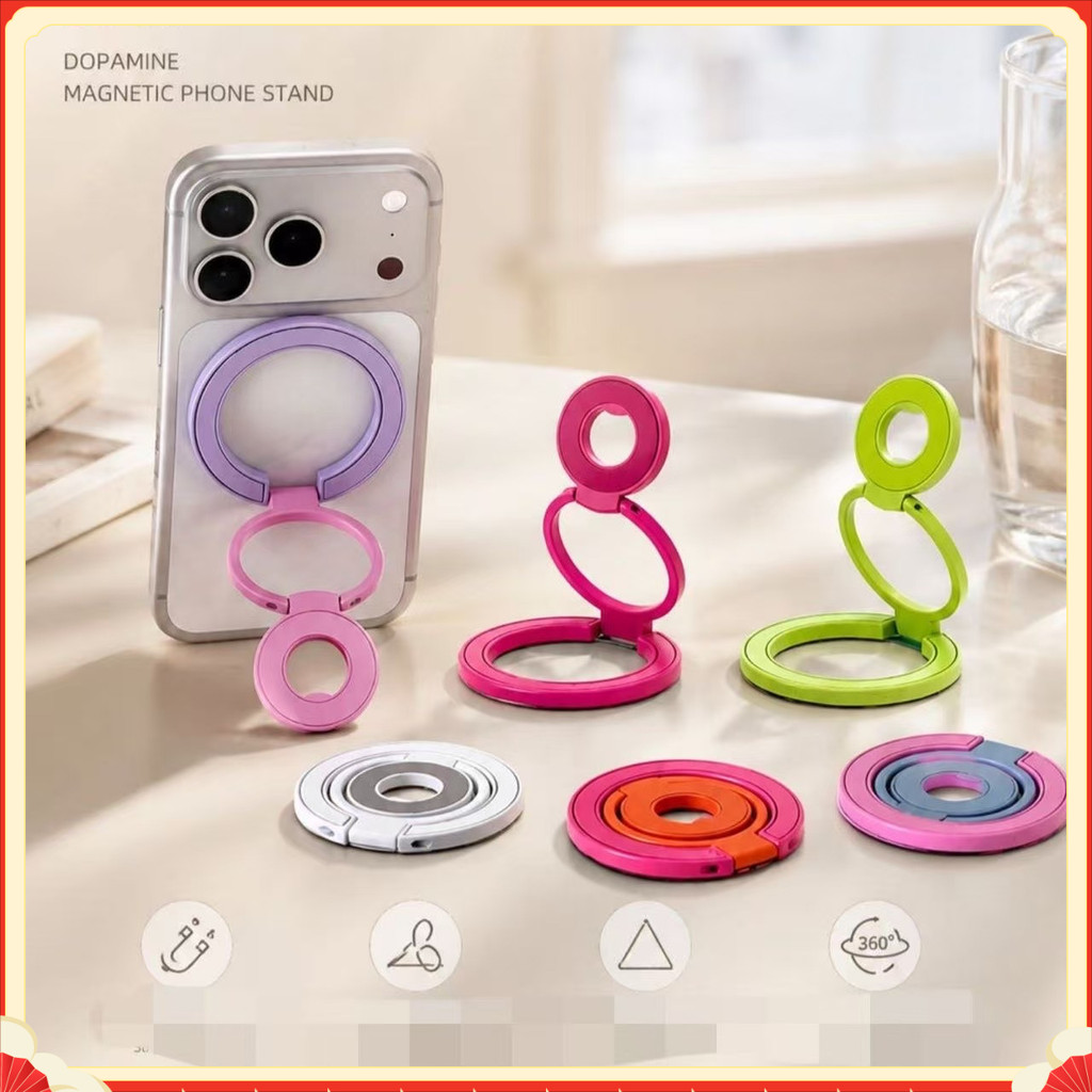 Dopamina suporte magnético para telefone, fivela de anel, Desktop, perseguindo Drama, academia, suporte multifuncional p