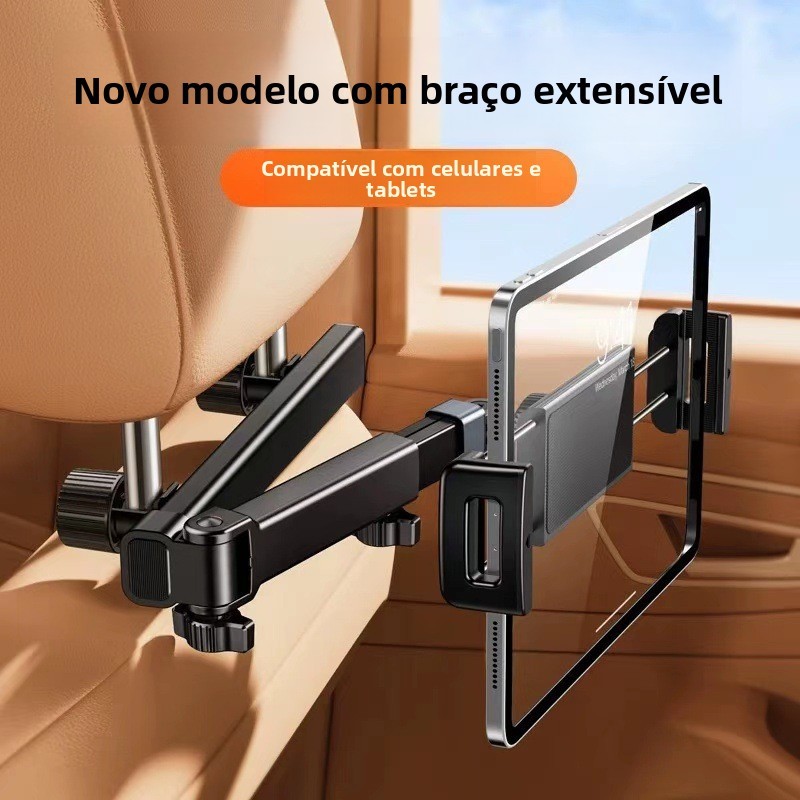 Encosto de cabeça do carro dobrável suporte quadro assento traseiro Tablet suporte do telefone viagem perseguindo Drama