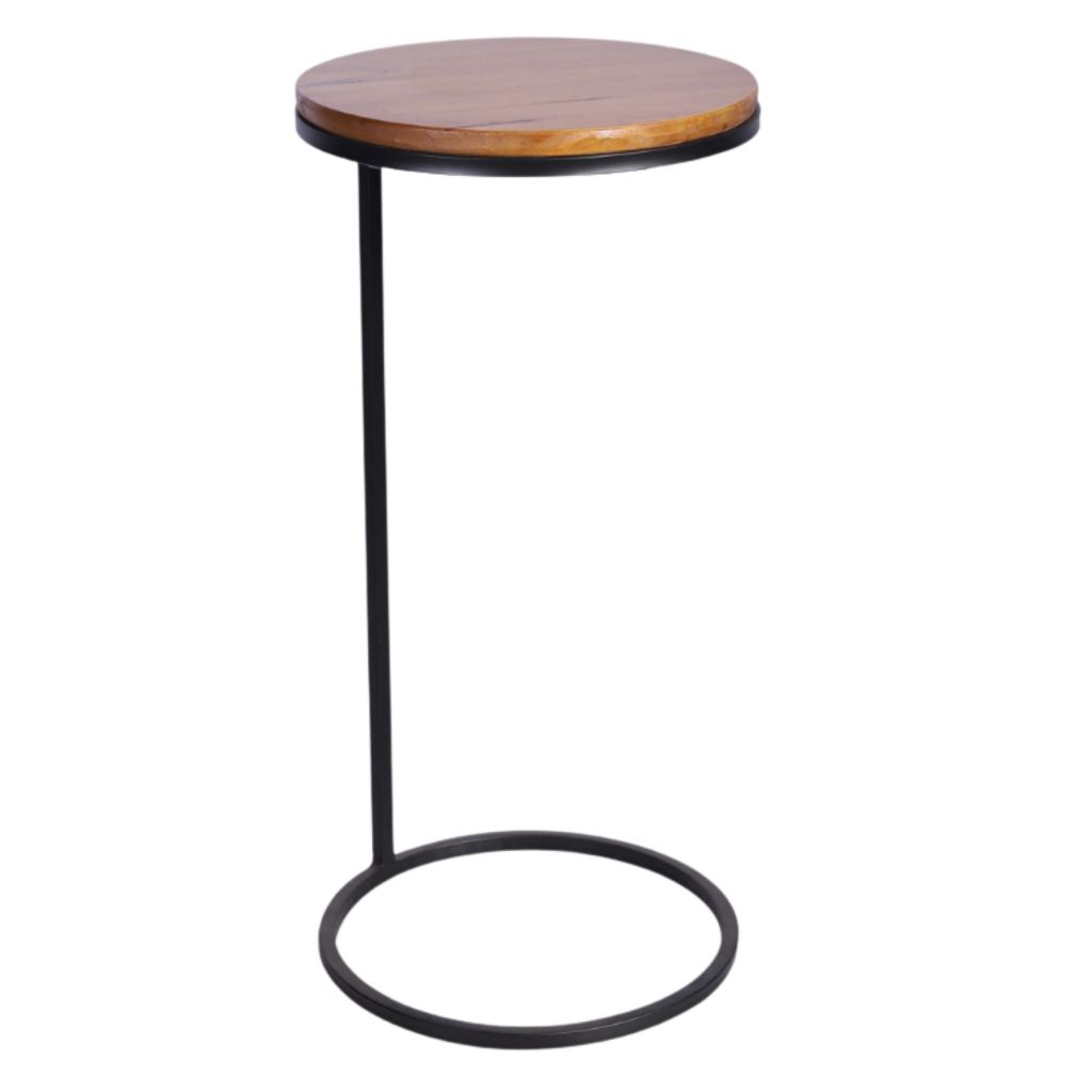 Mesa Auxiliar Dot 70 cm – Estilo Industrial, Acabamento Premium