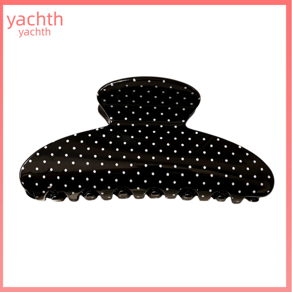 Hair Claw Clips Korean Style Accessories Polka Dot Clip for Women – Lightweight Acrylic Non-slip Jaw Strong Hold Acces
