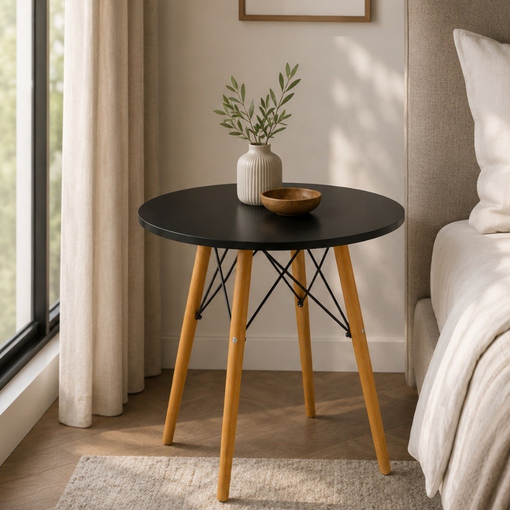 Mesa De Apoio Decorativa 70cm Para Apartamento Sala Quarto Cozinha Varanda E Uso Funcional