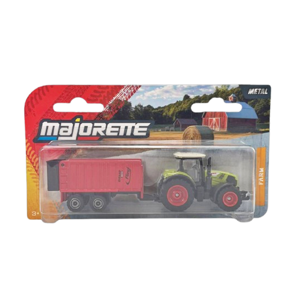 Miniatura Trator Claas Arion 660 c/ Carreta Graneleira - Farm Trailer - 1:60 - 1:64 - Majorette