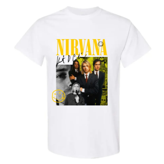 Camiseta Masculina Estampa Rock N Roll Banda Tecido Premium 100% Algodão