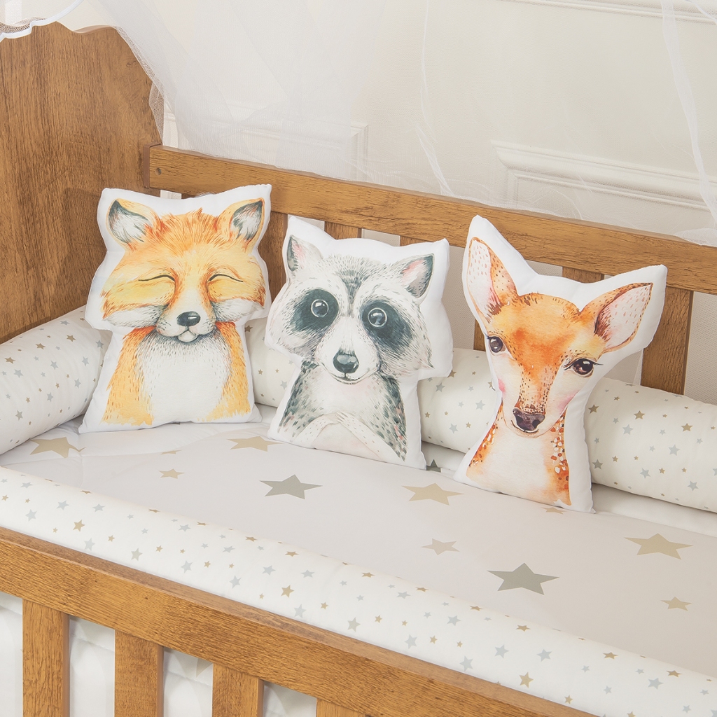 Kit Almofada 3 Peças Specialle Estampada Para Bebê