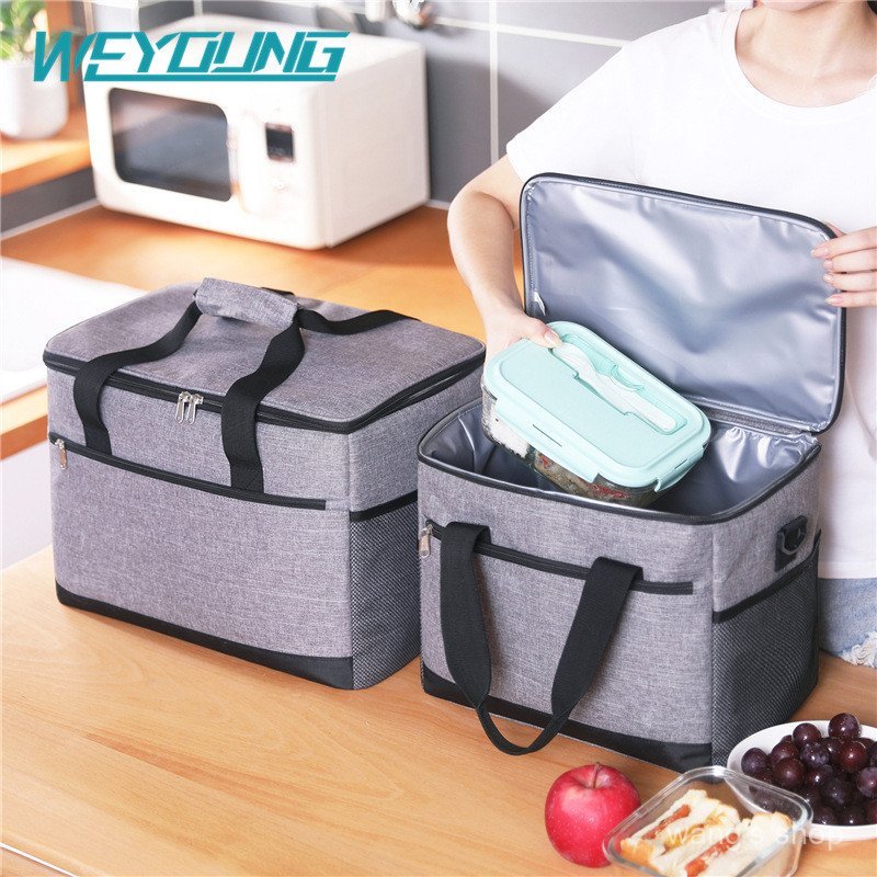 Nova bolsa térmica de grande capacidade feita de tecido Oxford reforçado, adequada para uso em carros, piqueniques ao ar