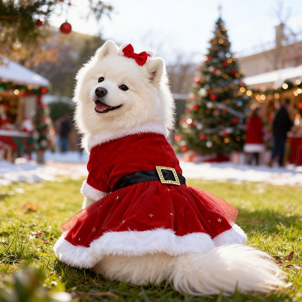 Fantasia De Papai Noel De Natal Feita De Tecido De Veludo Dourado Com Saia De Malha Vermelha Faixa De Cabelo