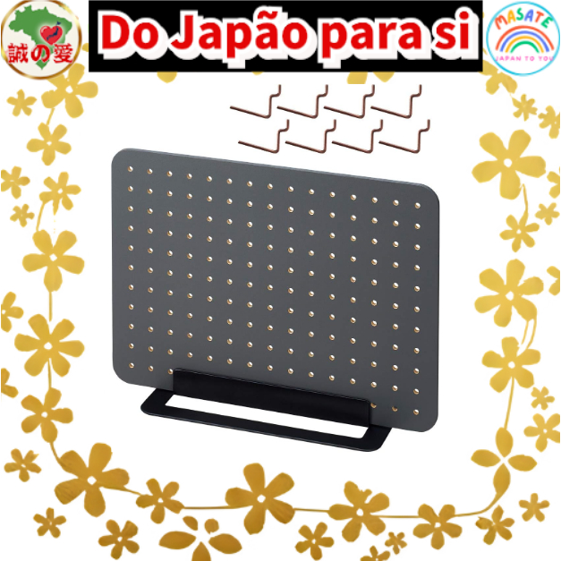 KING JIM PEGGY Desktop Pegboard Organizer, Self-Standing Storage Board, No-Drill Wall Decor for Office & Home Desk, Made