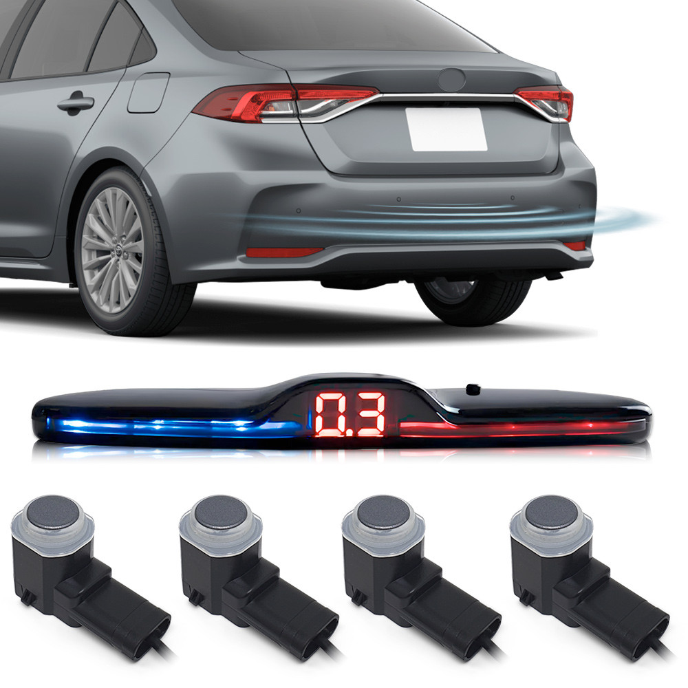 Sensor de Ré Cinza Grafite Montana 2015 2016 2017 2018 2019 2020 Padrão Fábrica OEM Liso