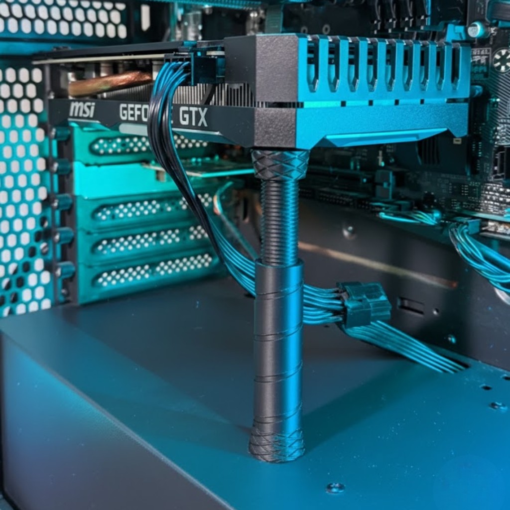 Suporte de Placa de Vídeo GPU Vertical  Ajustável Anti-Sag