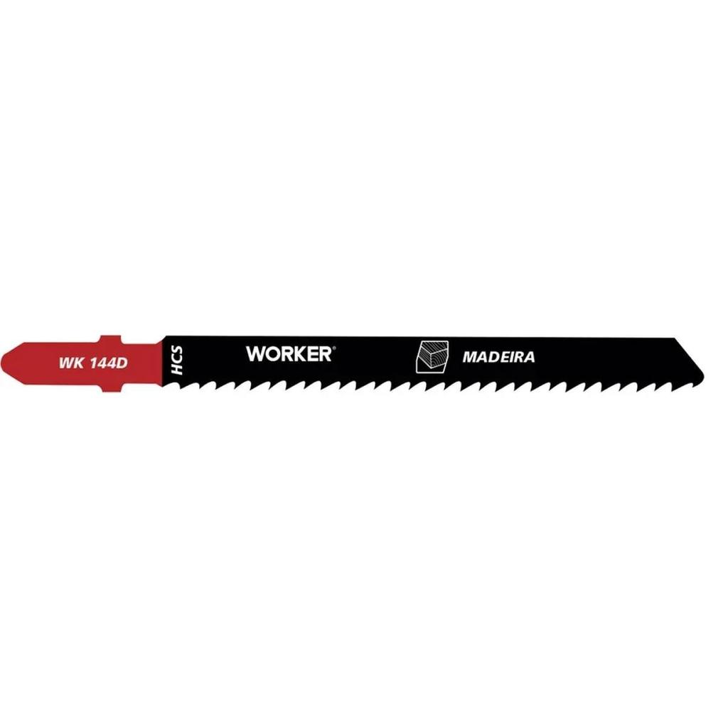 Kit 5 Lâmina Serra Tico Tico 100mm Tipo T Worker