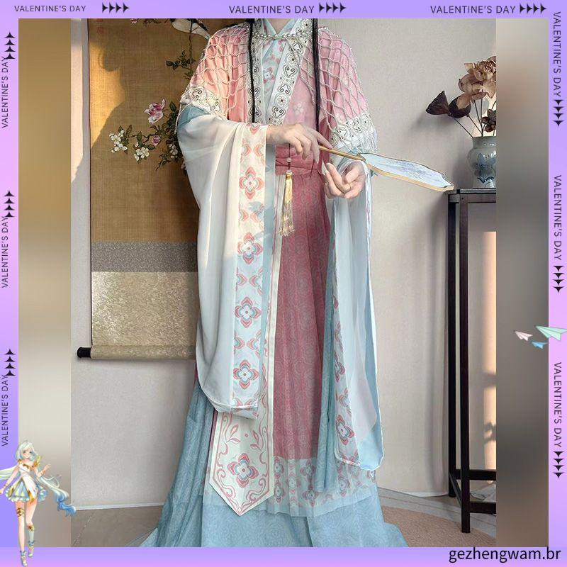 Hanfu Original [Xuanfeng] Wei Jinfeng Fairy Recovery Hanfu feminino melhorado traje tradicional estilo outono inverno