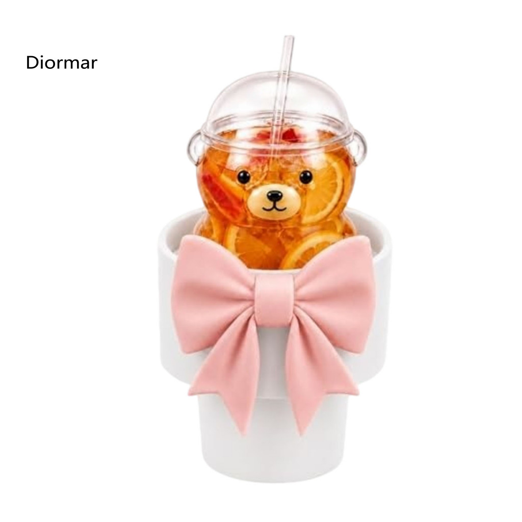 Durable Plastic Cup Stand Bear Holder Adapter for Bearista – Bowknot Shape Car Drink Universal Fit for Suv for Coffee