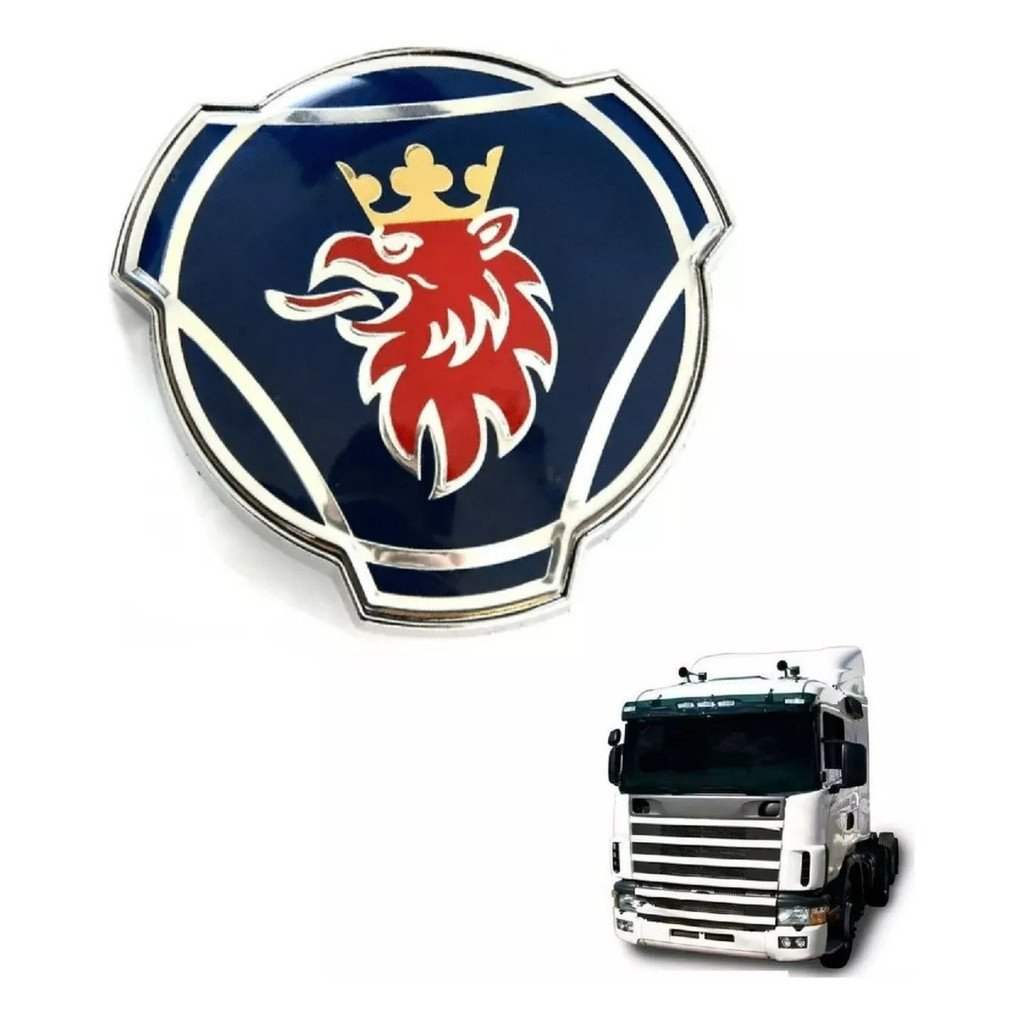 Emblema Metal Galo Dragao Scania 94 114 124 Serie4/5 1401610