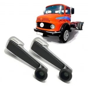 Par Manivelas  Vidro  Metal Cromada  Mercedes 1113 1313 1513