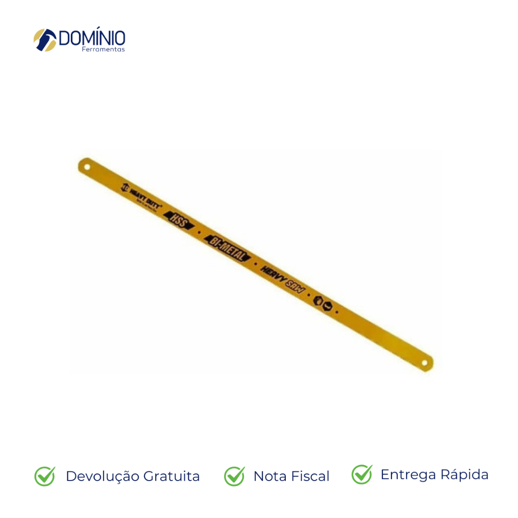 Lâmina De Serra Manual Bi-Metal Para Metais Ferro Madeira Heavy Duty