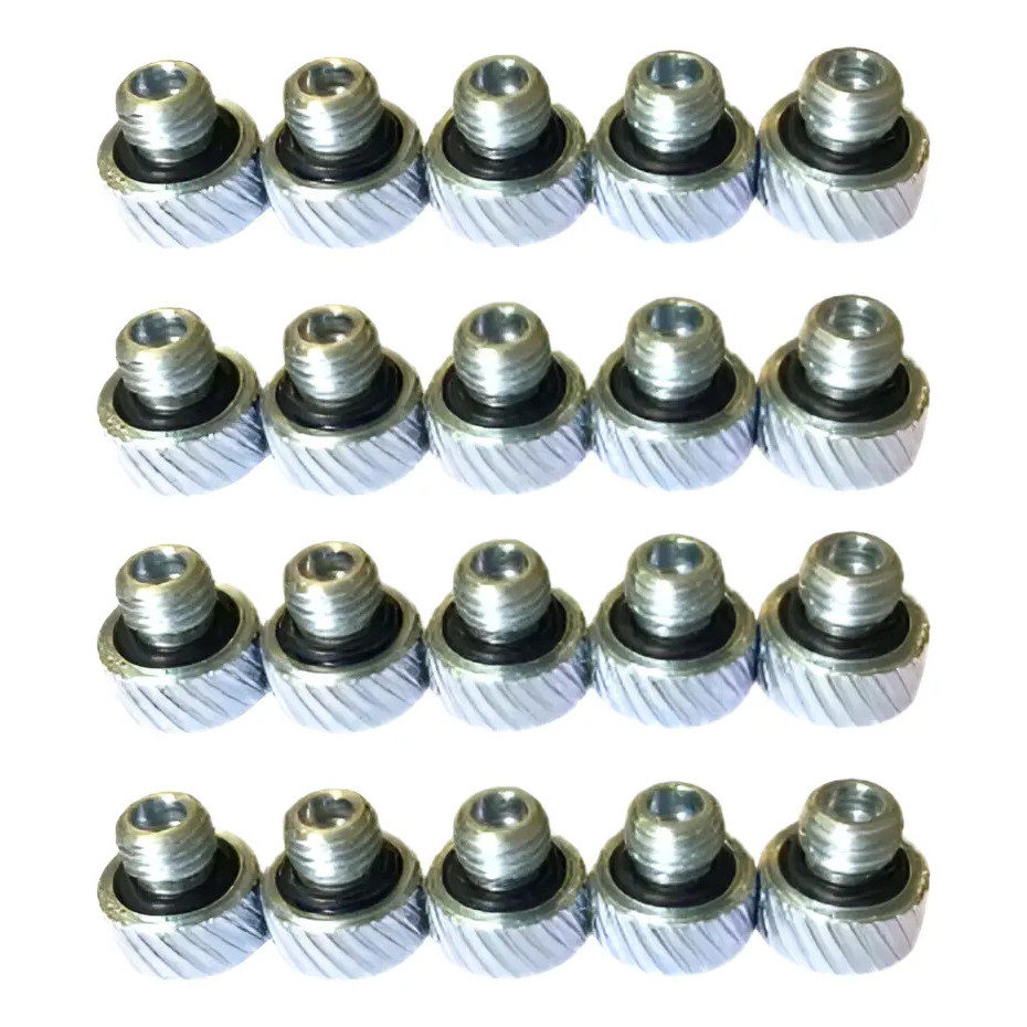 Kit 20 Tampas Metal P/ Vedar Válvula Enchimento Alta/baixa