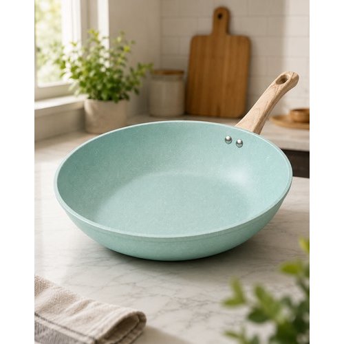 Frigideira Antiaderente Nanoceramico 28cm Revestimento Saude Culinaria Verde