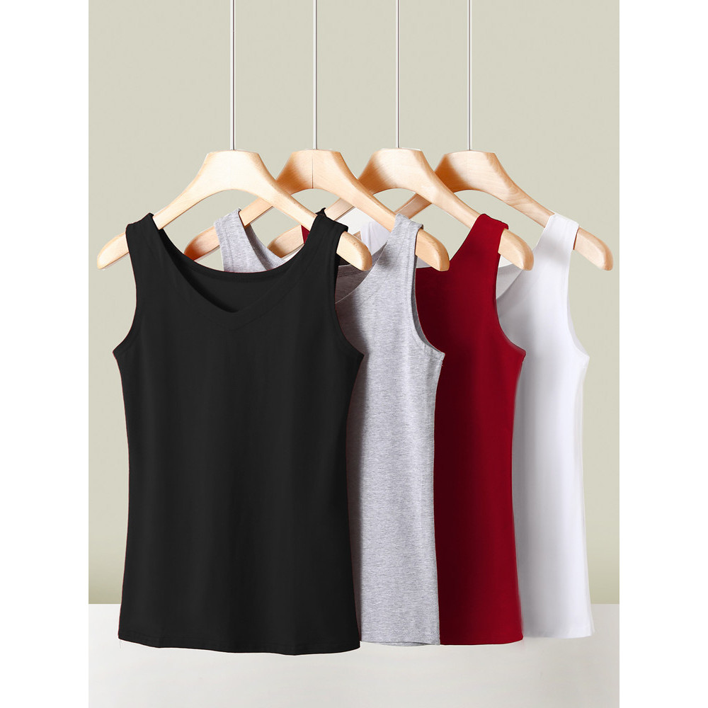 All-Match camisola feminina primavera verão camisa de fundo interno puro algodão malha preto solto exterior Wear branco