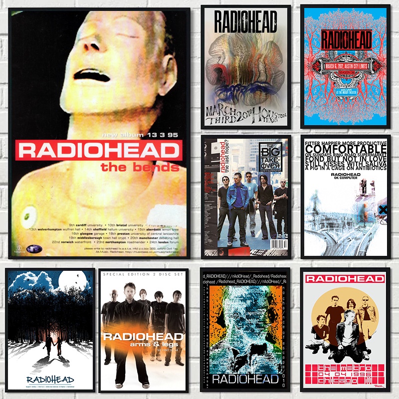 Rock Band Radio Commander Music Art Poster Comandante Música OK Computador Álbum Pintura De Parede Decoração De Casa Ventiladores De Dormitório Presente