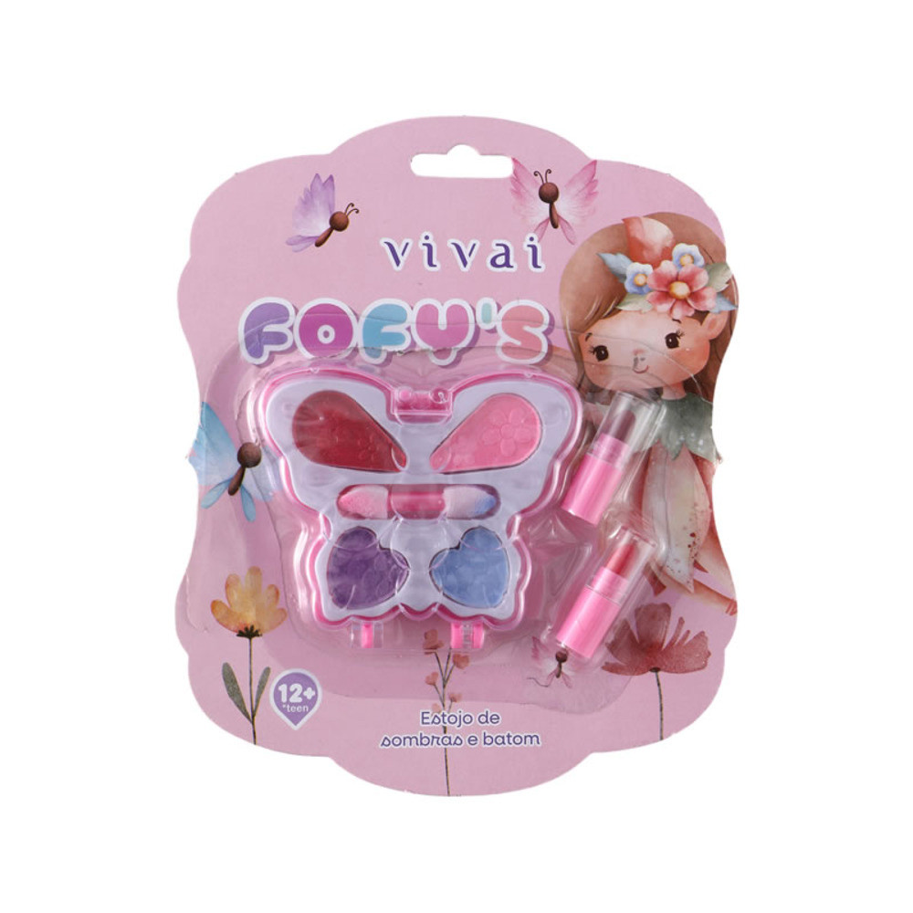 Estojo de Sombras e Batom Fofys Vivai V-4112