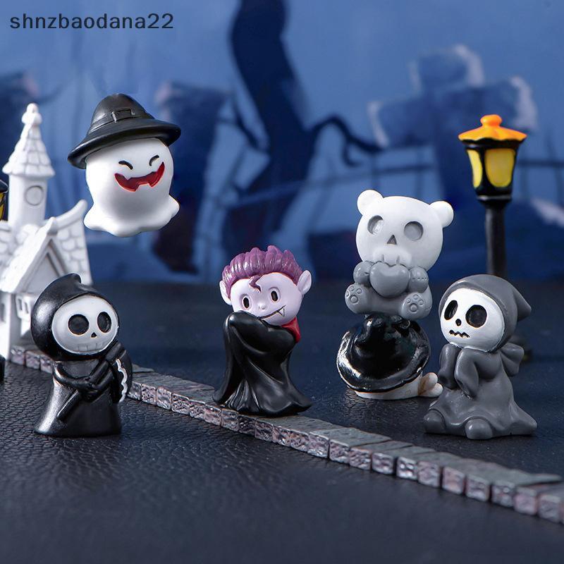 [Shnzd] Halloween Ghost Devil Wizard Estatueta Decoração De Paisagem Em Miniatura DIY Acessórios De Para Casa Desktop Pe