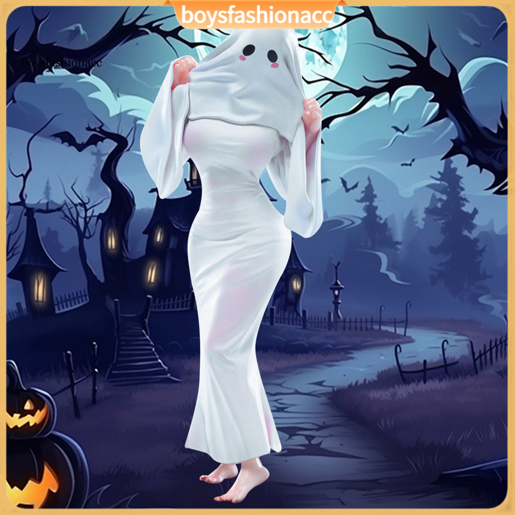 Lady Ghost Figurine Pvc Anime Girl Statue Halloween Spooky Cosplay Decoration for Home Office Desktop Ornament Southeast