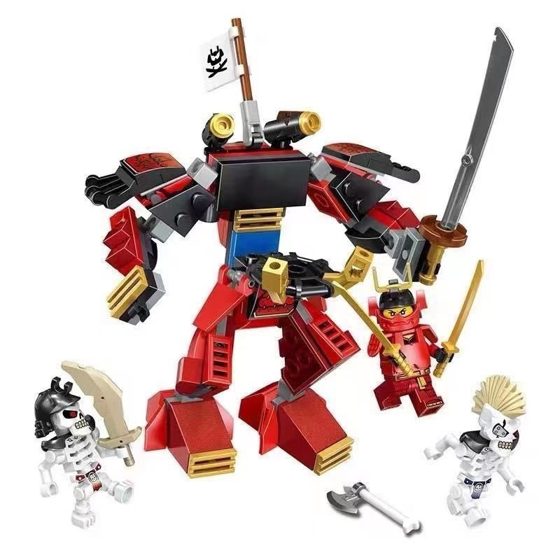 Blocos de Montar X-Mech Warrior para Crianças com Brinquedos de Minifiguras