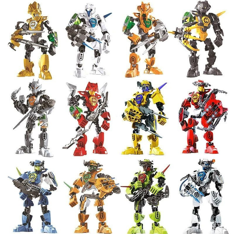 Blocos de Construção Hero Factory Star Warrior Bionicle, Modelo de Robô Mech Combinado Furno Evo, Brinquedos de Blocos p