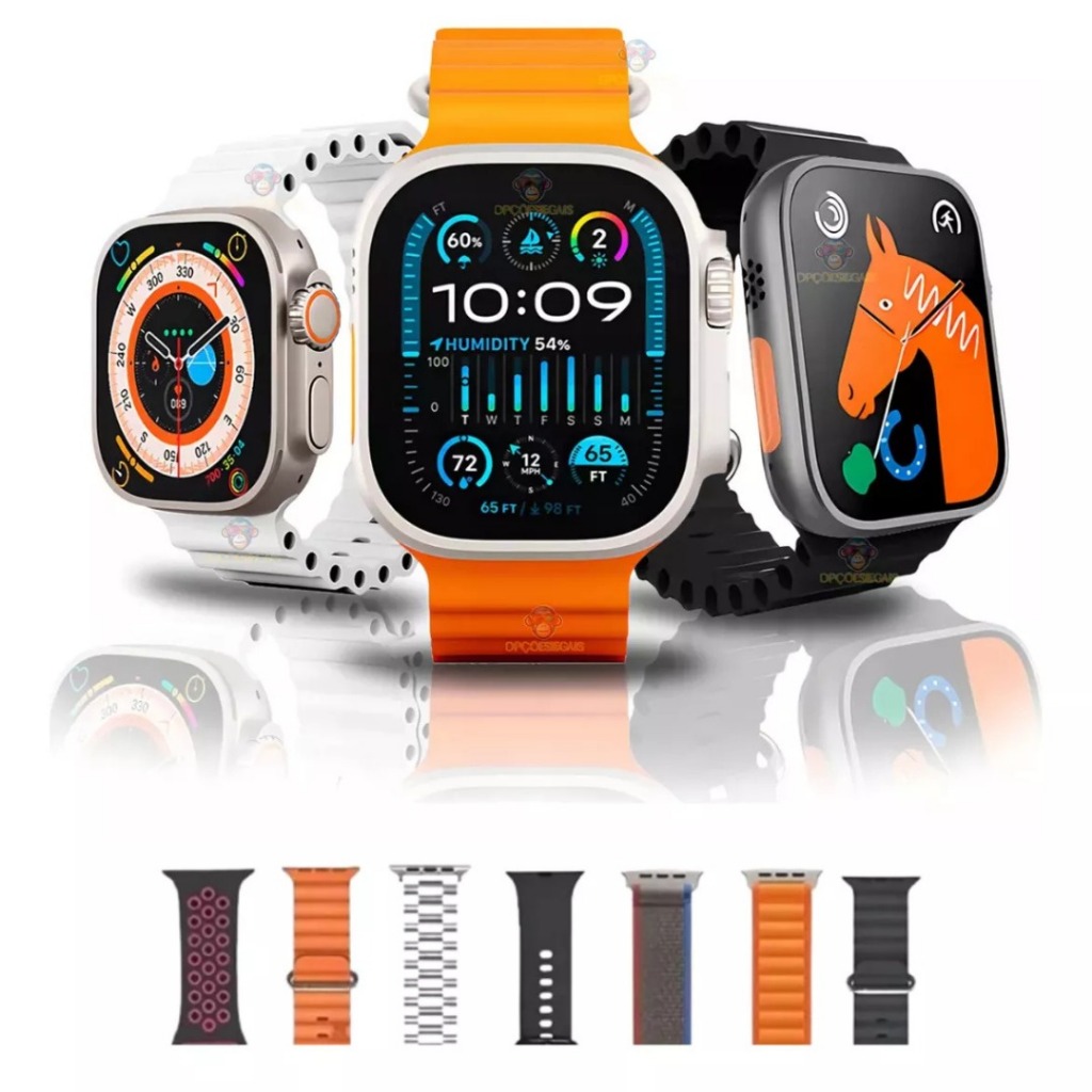 Ultra 9 Smartwatch 49mm c/ 7 Puls. Gen. Novo e Top!