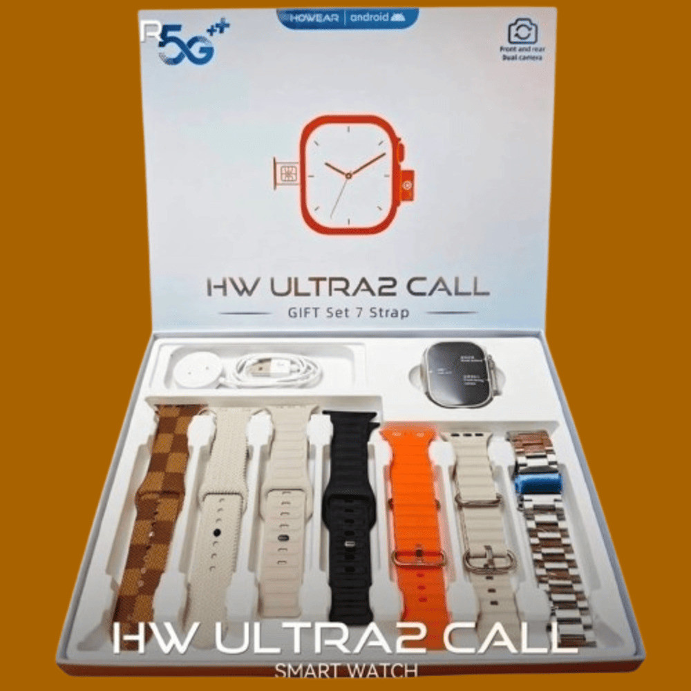 Smartwatch HW Ultra 2 Call 5G da Howear - 7 Pulseiras