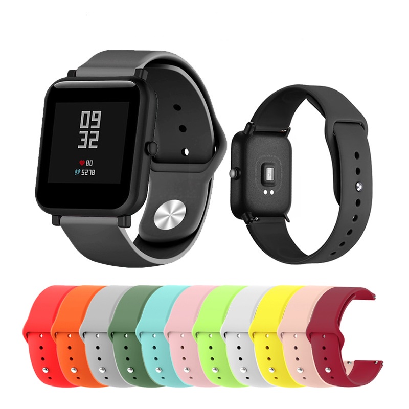 Pulseira de Silicone Smartwatch Tamanho 20mm Amazfit Gtr Bip Huawei Galaxy Active Gear Sport Garmin