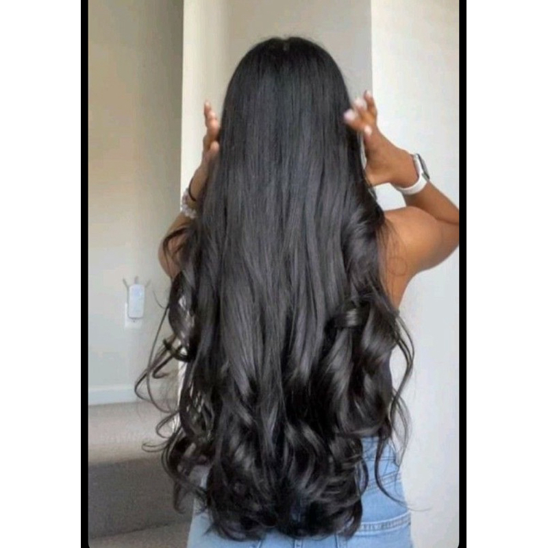 cabelo bio humano russo misto LINHA AA com tic tac o tiara de silicone (escolher no chat) castanho escuro ondulado